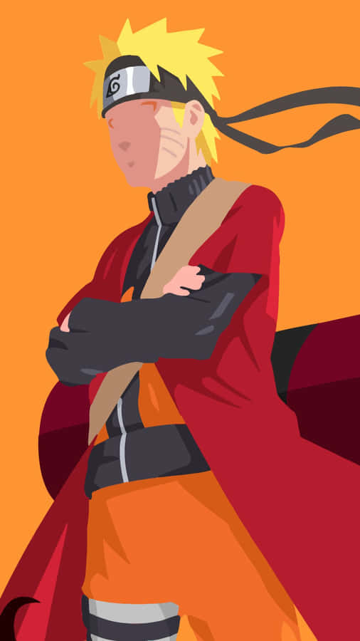 Naruto_ Uzumaki_ Vector_ Art_i Phone X_ Background Wallpaper