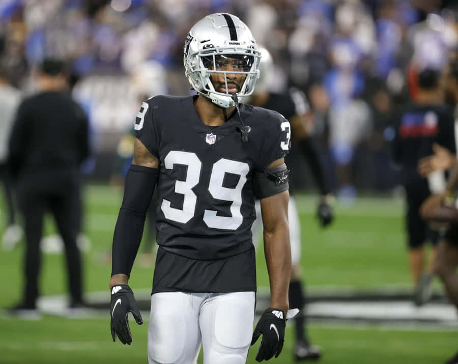 Nate Hobbs Raiders Game Day Wallpaper