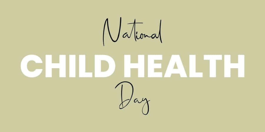 National Child Health Day Banner Wallpaper