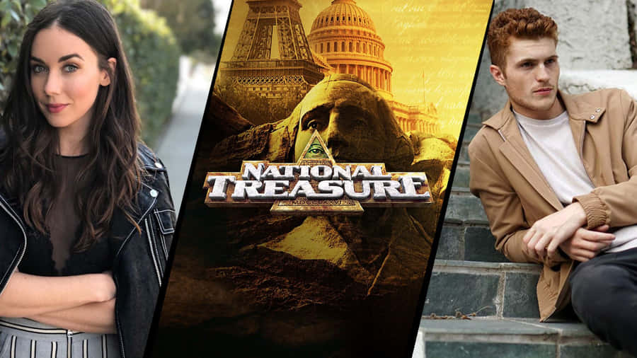National Treasure Movie Scene Featuring Nicolas Cage Wallpaper