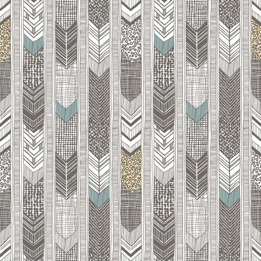 Native Tribal Pattern Feathers Wallpaper