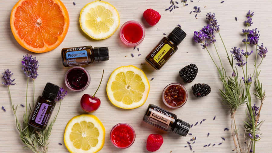 Natural And Pure Essential Oils Wallpaper