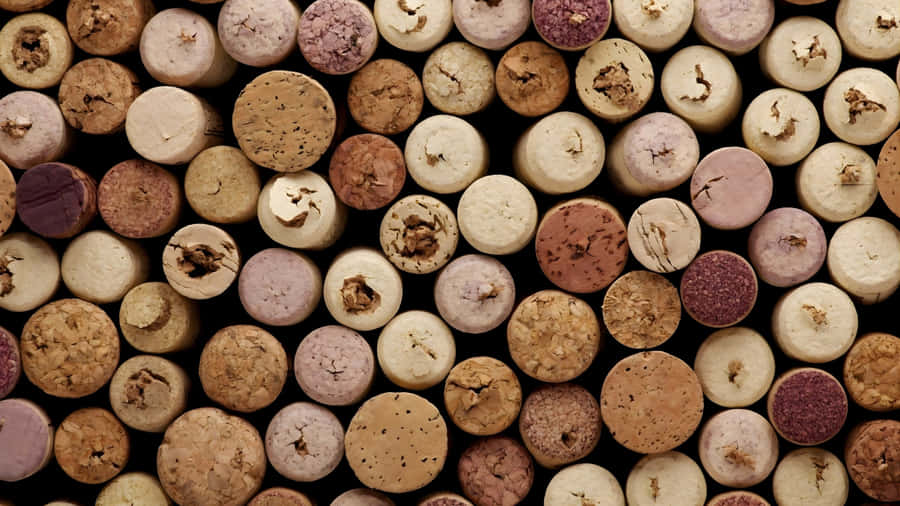 Natural Cork Stoppers Wallpaper