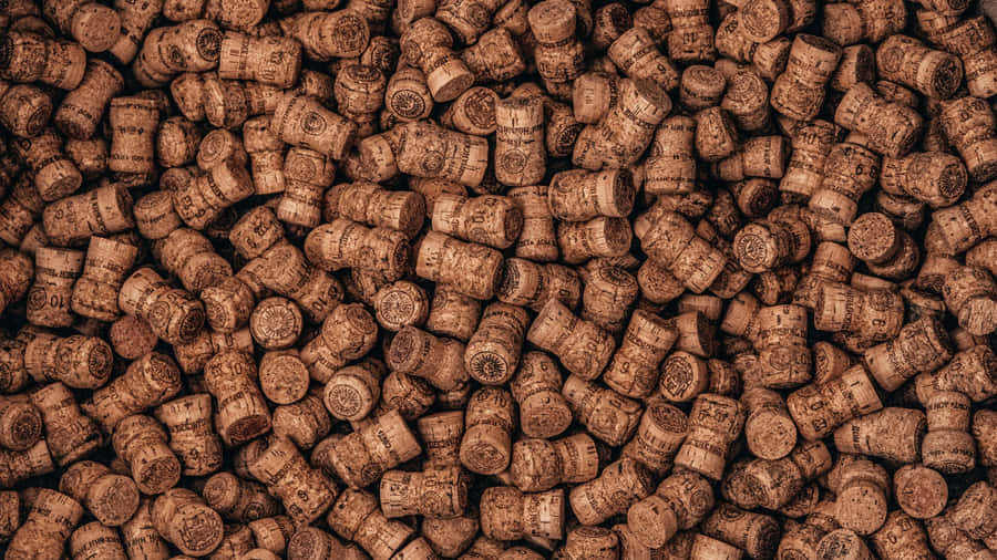 Natural Cork Stoppers Wallpaper