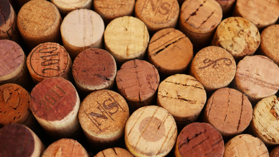 Natural Cork Wine Stoppers Wallpaper