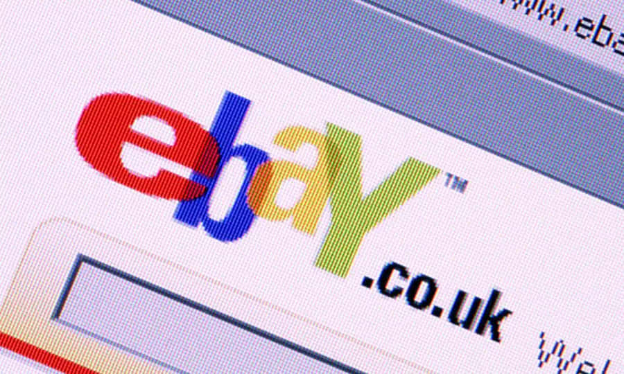 Navigating Ebay Uk Platform On A Tilted Screen Wallpaper