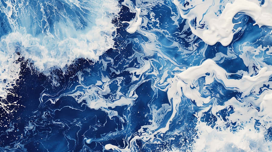 Navy White Marble Texture Wallpaper