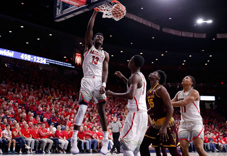 Ncaa Basketball Tournament Arizona Wildcats Deandre Ayton Wallpaper