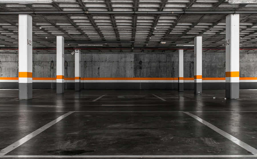 Neat Underground Garage Parking Lot Wallpaper