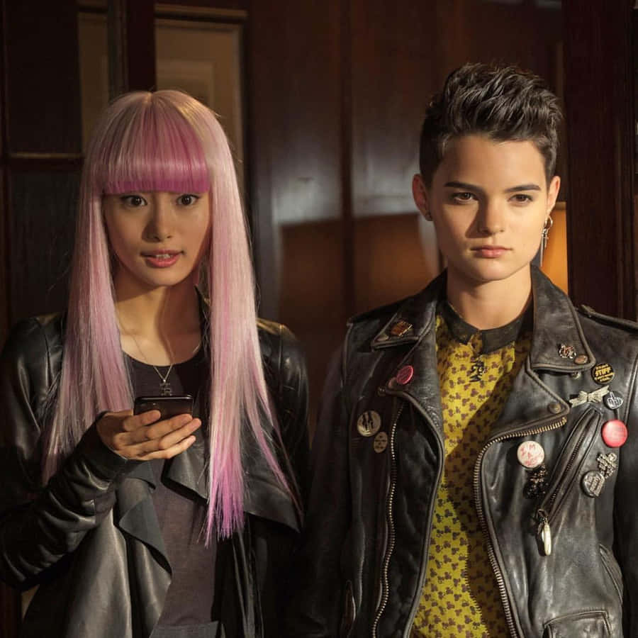 Negasonic Teenage Warhead In Action Wallpaper