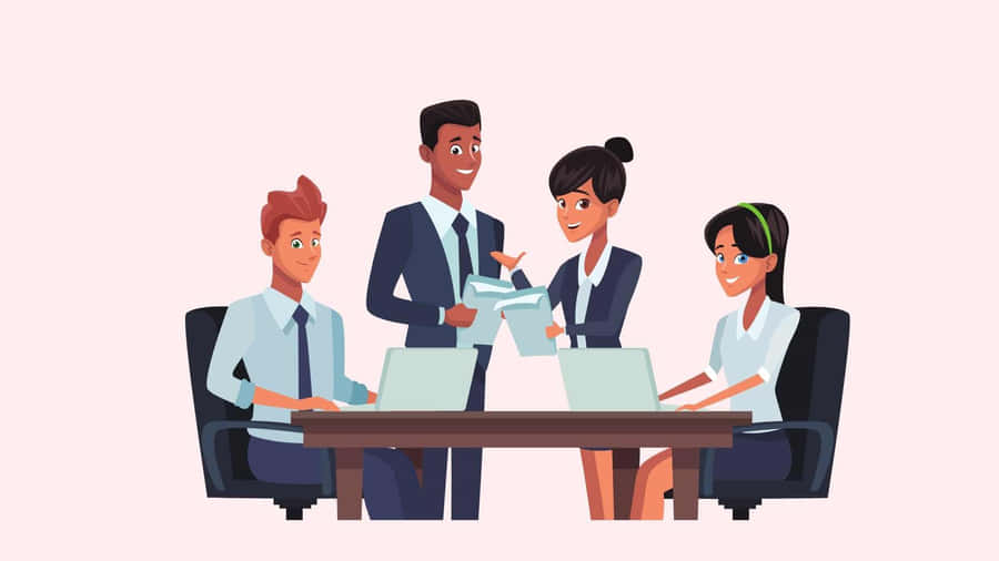 Negotiable Business Atmosphere Wallpaper