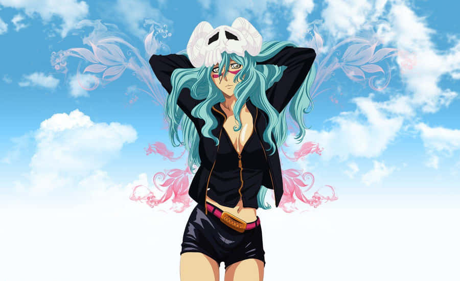 Nelliel Tu Odelschwanck In A Traditional Shinigami Outfit Wallpaper