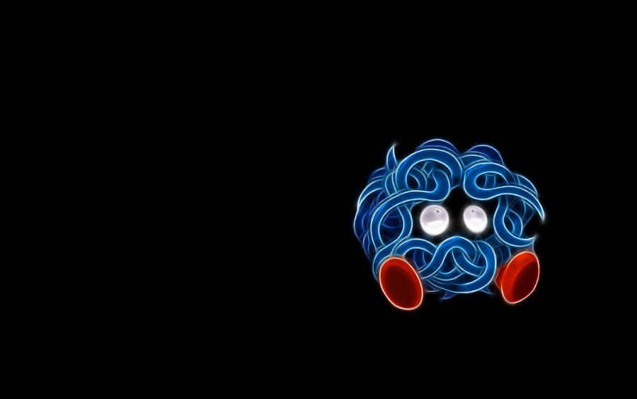 Neon Aesthetic Tangela Drawing Wallpaper