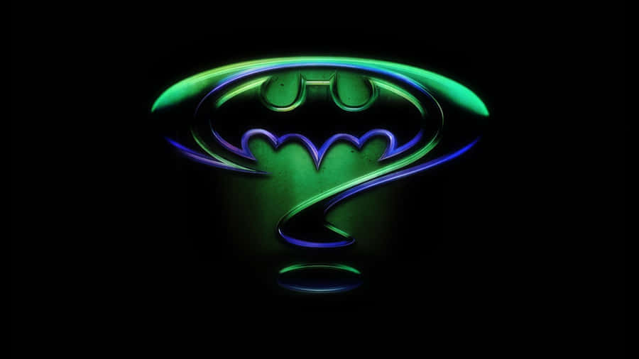 Neon Batman Riddler Question Mark Wallpaper