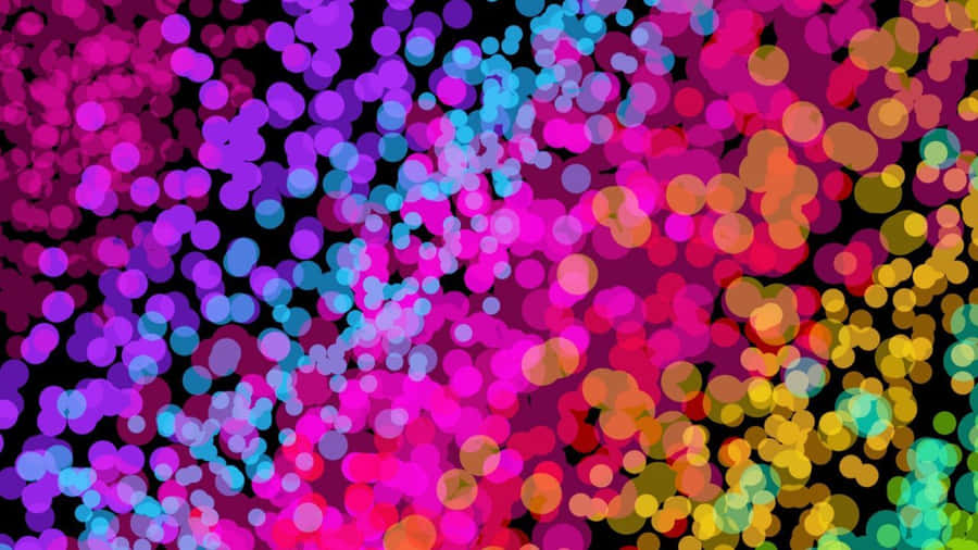 Neon Colors Bokeh Wallpaper