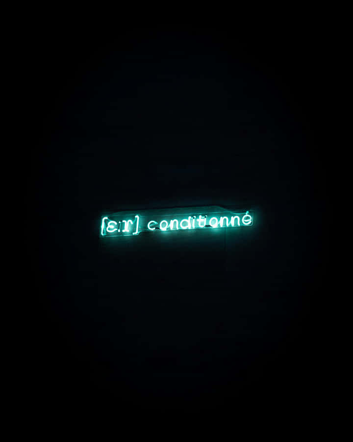 Neon Conditionne Dark Green Aesthetic Wallpaper