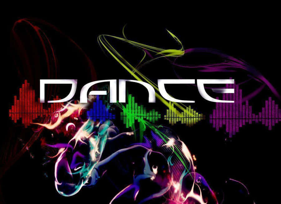 Neon_ Dance_ Vibrant_ Abstract Wallpaper