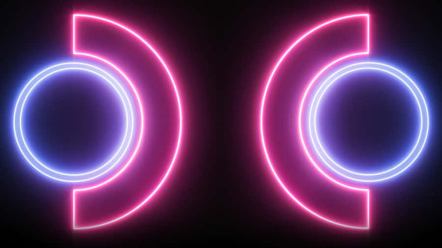 Neon Glow Steam Deck Logo Wallpaper