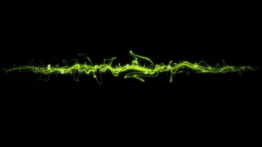 Neon Green Aesthetic Lines Wallpaper