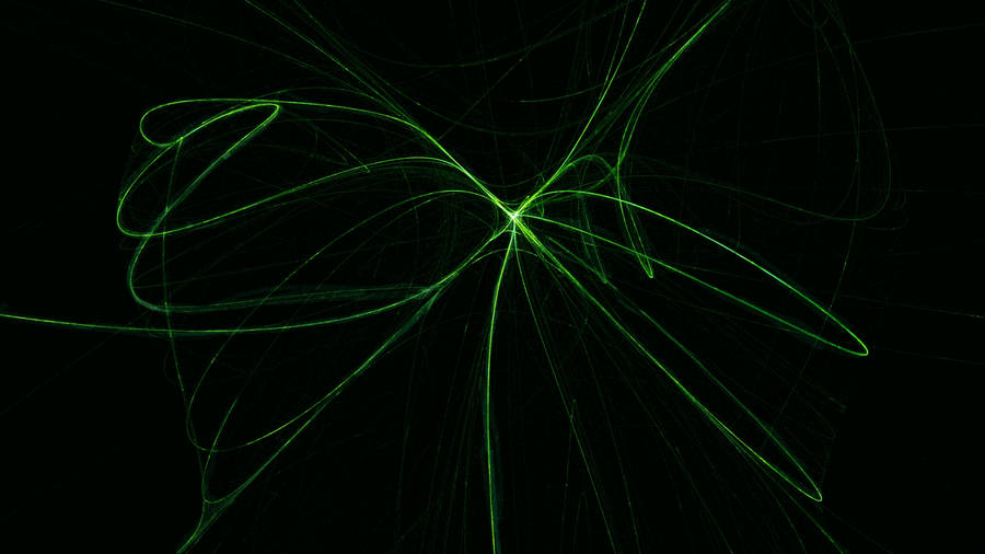 Neon Green Laser Beam Wallpaper