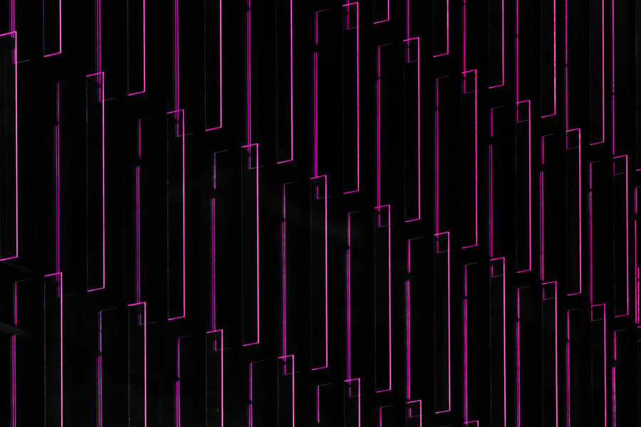 Neon Lights Rectangles Illustration Wallpaper