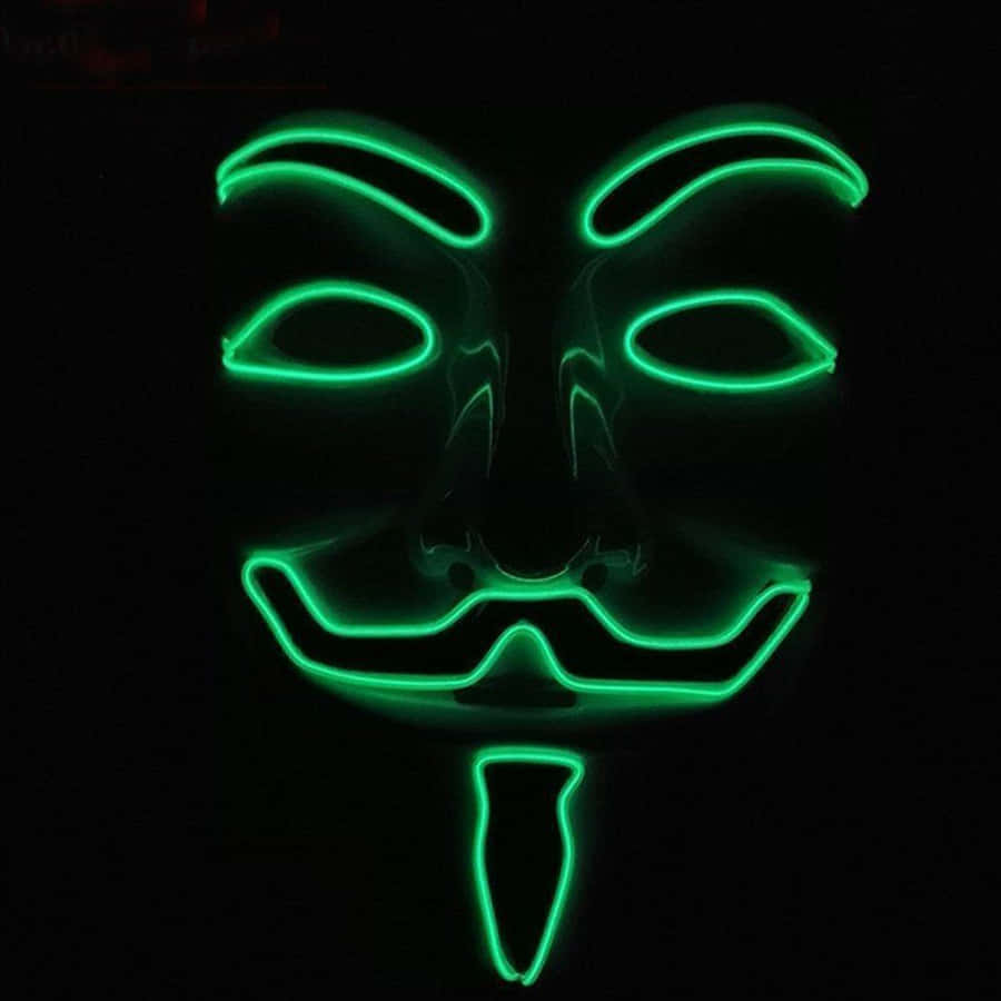 Neon Mask 1001 X 1001 Wallpaper
