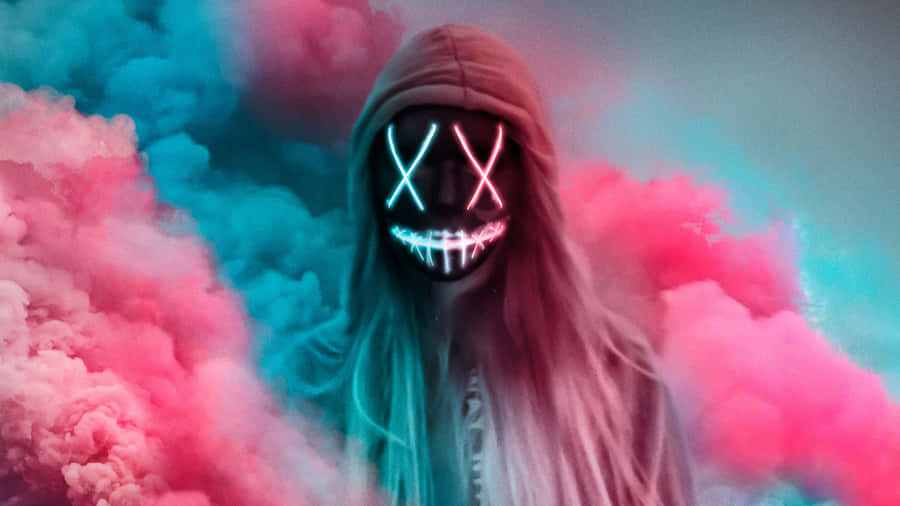 Neon Mask 3240 X 1822 Wallpaper