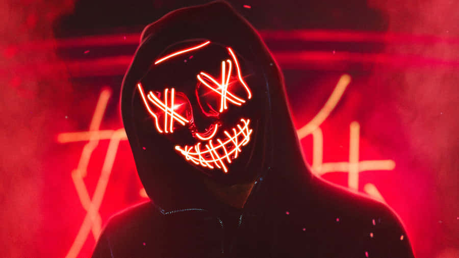 Neon Mask 3378 X 1900 Wallpaper