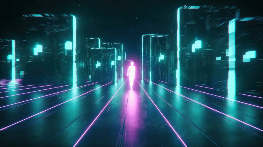 Neon Outrun Artwork Wallpaper