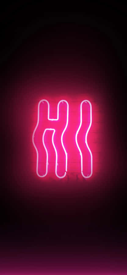 Neon Squigglesi Phone Wallpaper Wallpaper