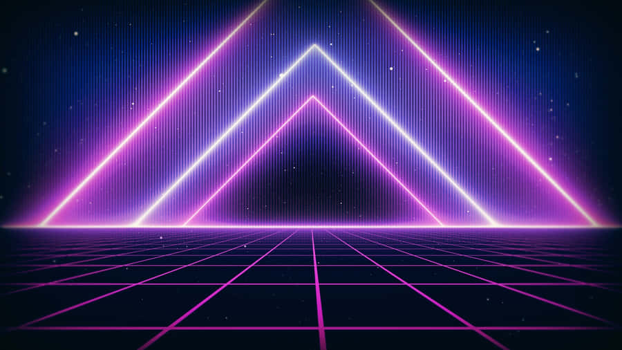 Neon Virtual Reality Space Wallpaper