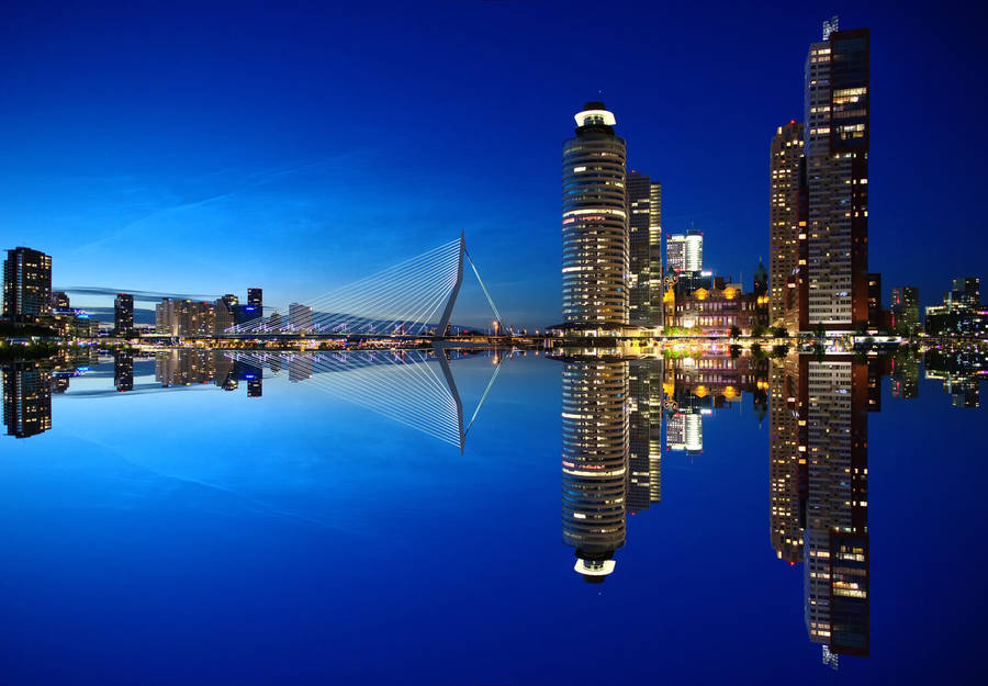 Netherlands Rotterdam City Wallpaper