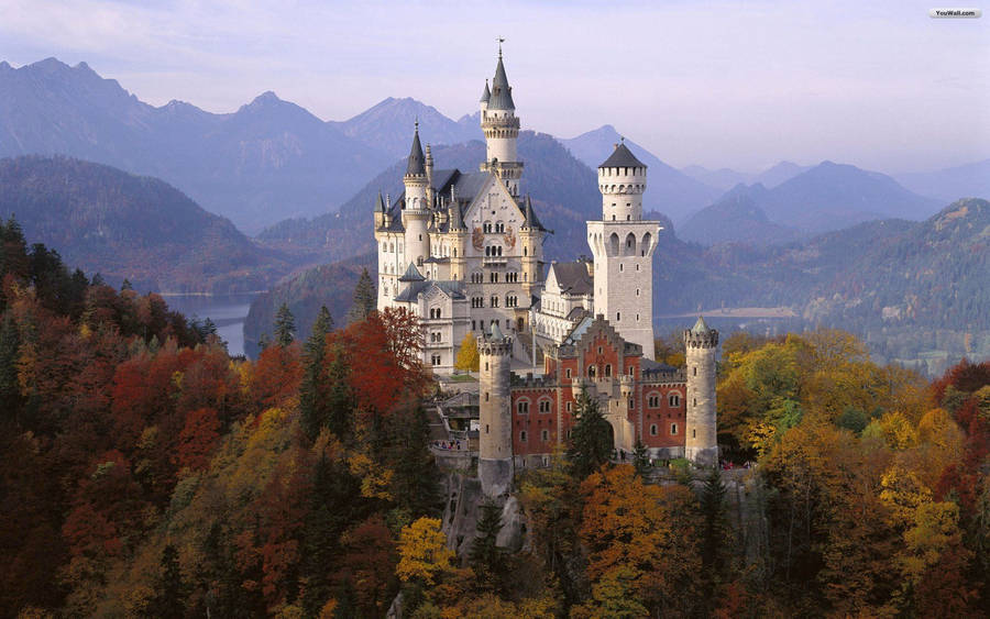 Neuschwanstein Castle - A Timeless Piece Of Bavarian History Wallpaper