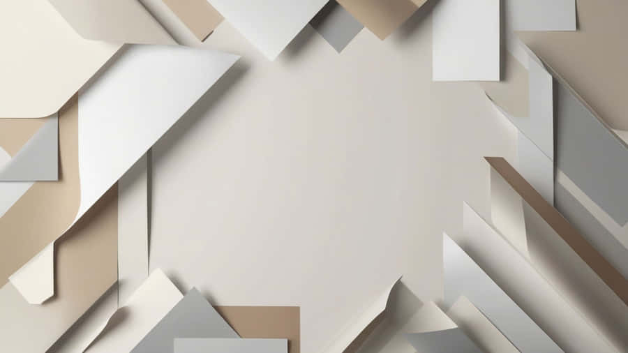 Neutral Abstract Geometric Shapes Wallpaper