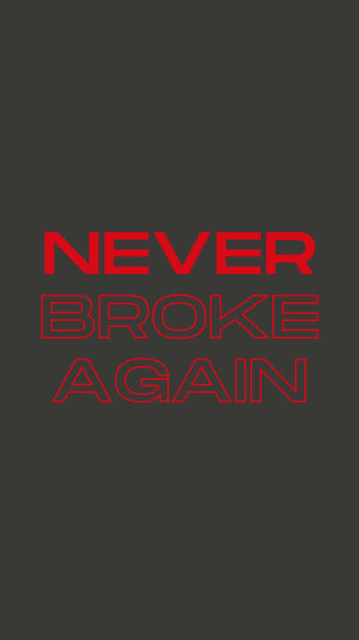 Never Broke Again Logo Redon Black Wallpaper