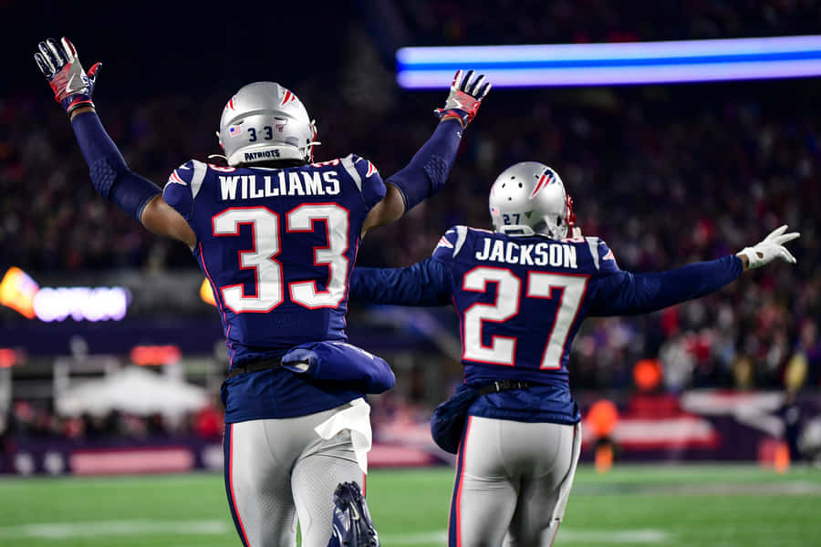 New England Patriots Jc Jackson And Joejuan Williams Wallpaper