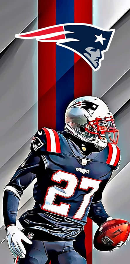New England Portrait Cornerback Jc Jackson Digital Art Wallpaper