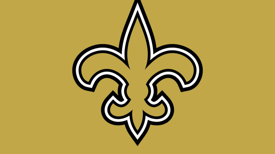 New Orleans Saints White And Gold Wallpaper