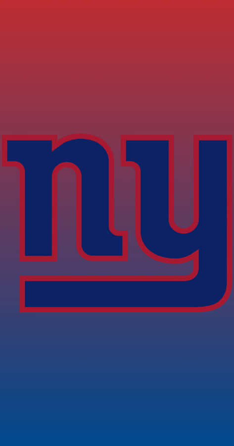 New York Giants Logo Gradient Background Wallpaper