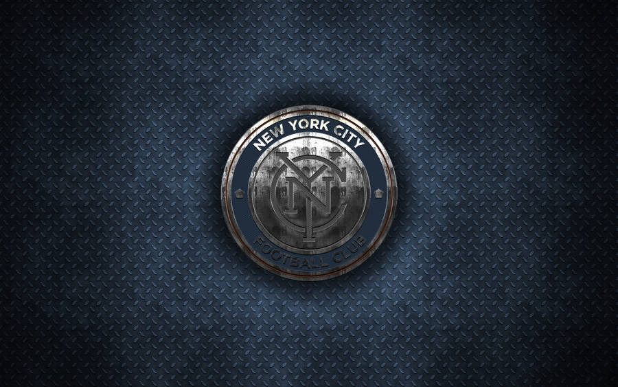 New York Hd Fc Logo Diamond Plate Wallpaper