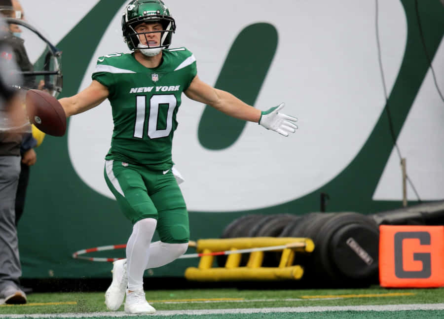 New York Jets Player Number10 Wallpaper