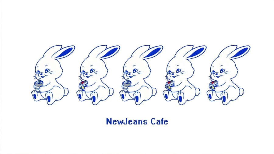Newjeans Bunny Lineup Wallpaper