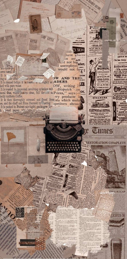 Newspaper Aesthetic Pinkish Sheets Wallpaper