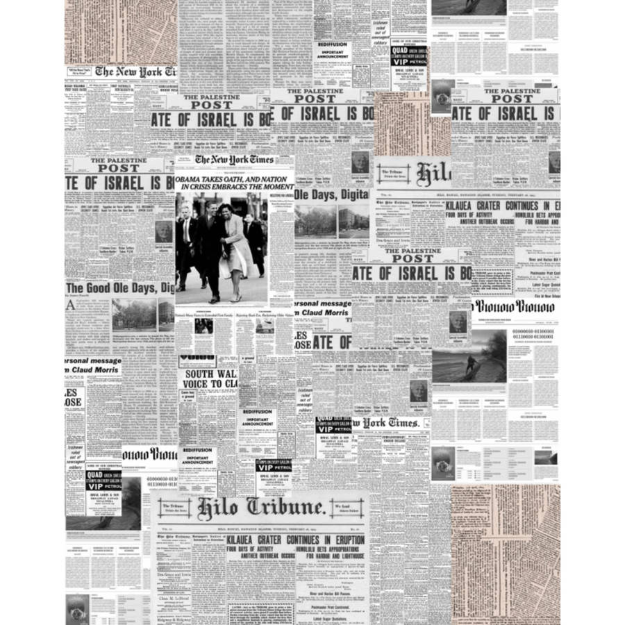 Newspaper Aesthetic The Palestine Post Wallpaper