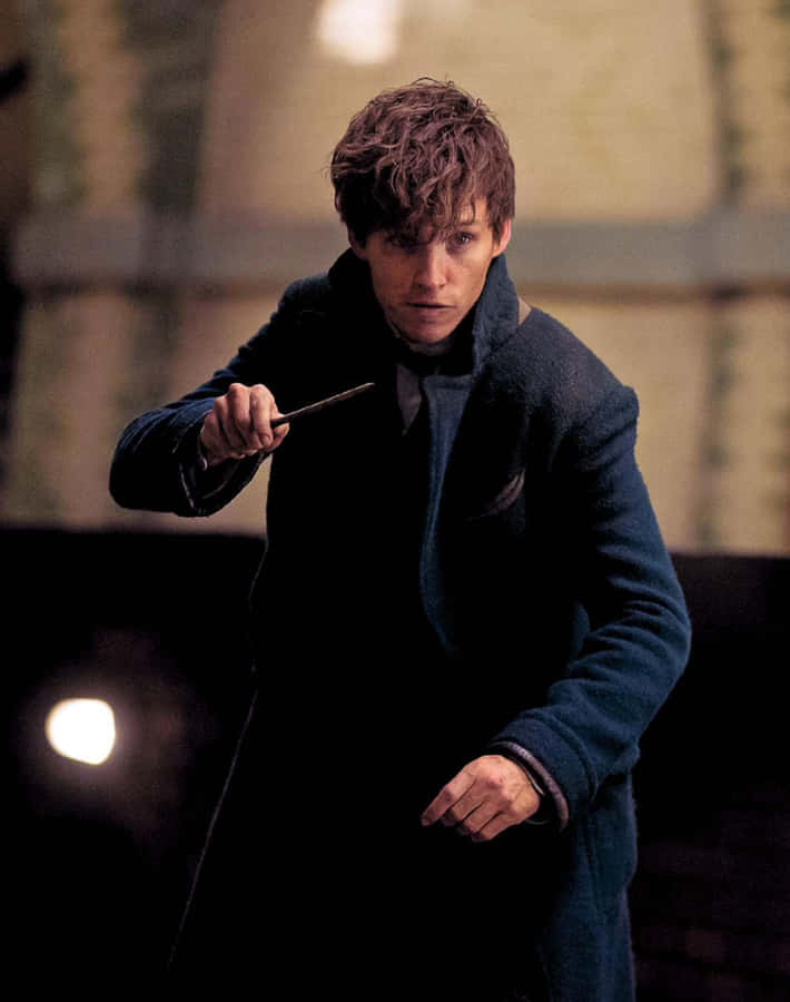 Newt Scamander Wand Ready Wallpaper