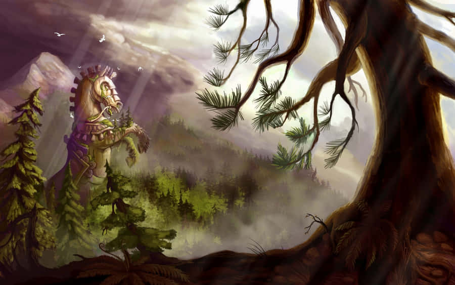 Next-level Ancient Horse Wallpaper