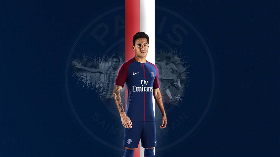 Neymar Classic Design Wallpaper