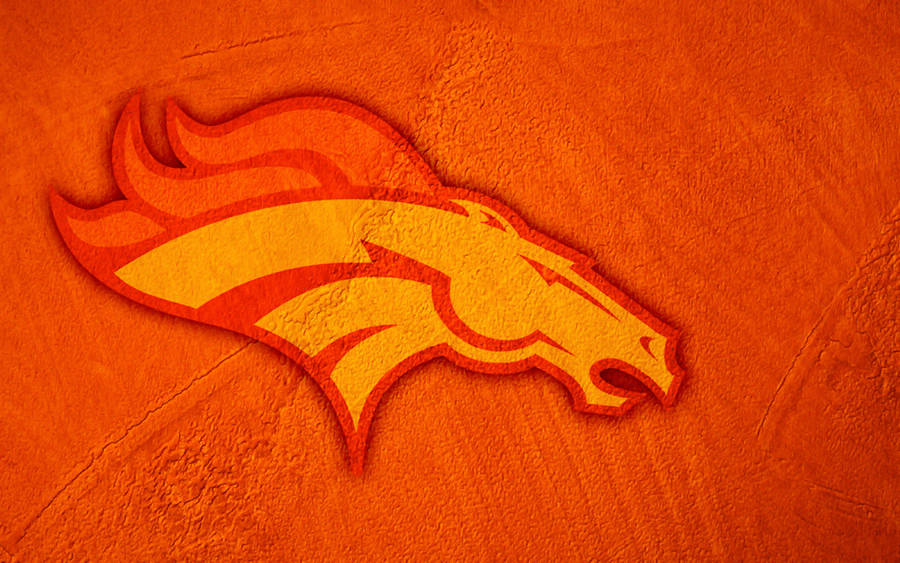 Nfl Broncos Logo Orange Hue Wallpaper