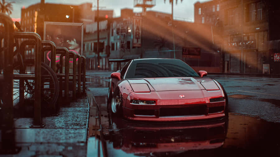 Nfs 1999 Acura Nsx Poster Design Wallpaper