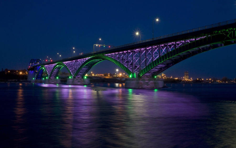 Nice Purple Bridge Wallpaper
